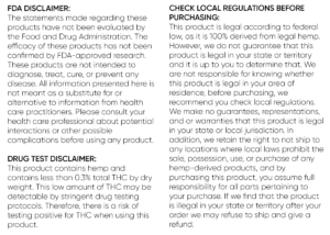 BeWell Hemp compliance disclosure