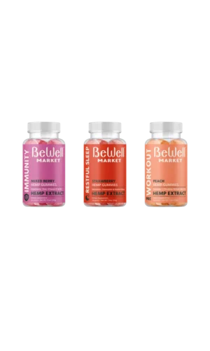 bewell hemp extract gummies group shot