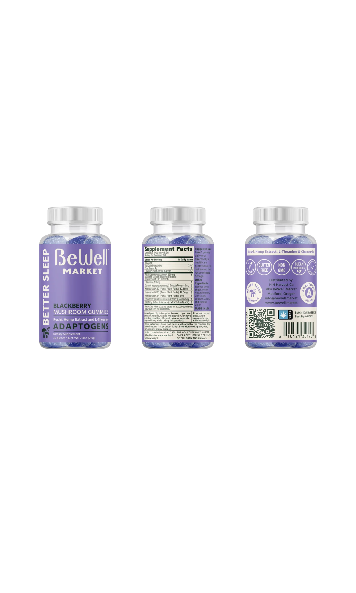 bewell mushroom gummies better sleep blackberry